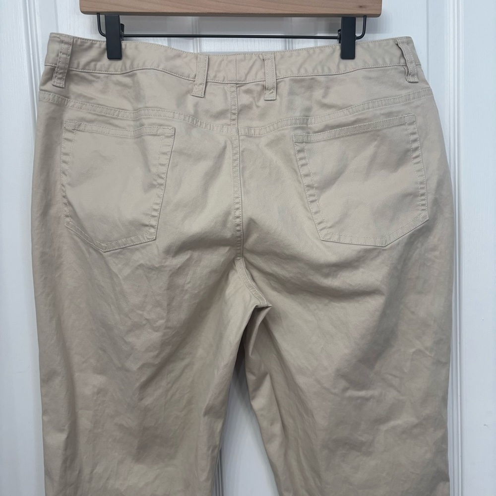 Khaki Stretch Capri Pants | Eddie Bauer 16 - Picture 8 of 10